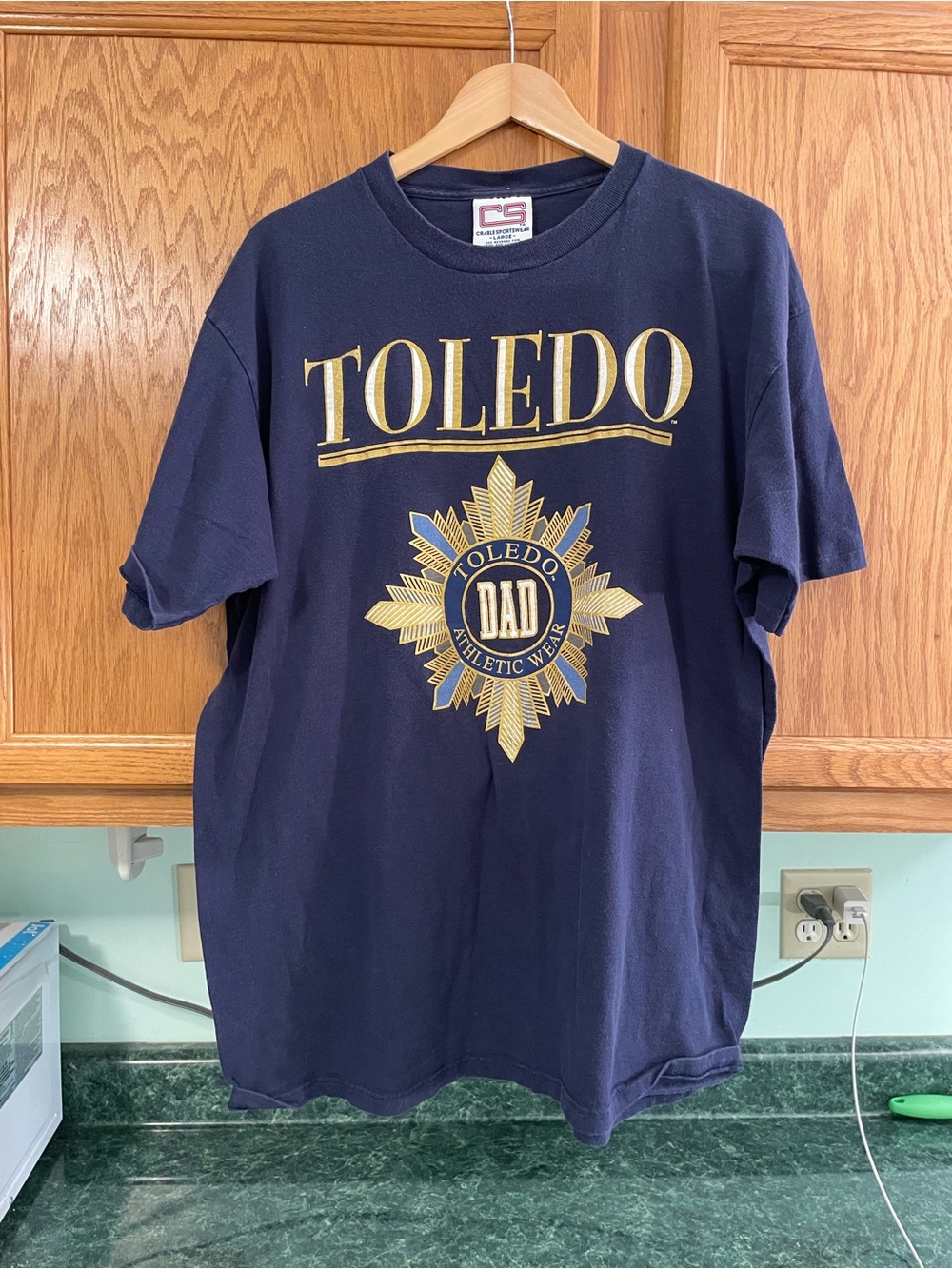 Vintage Toledo Rockets Dad T Shirt College 90s USA Single Stitch Men’s Large